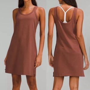 LULULEMON Classic Fit Cotton Blend Scoop Dress